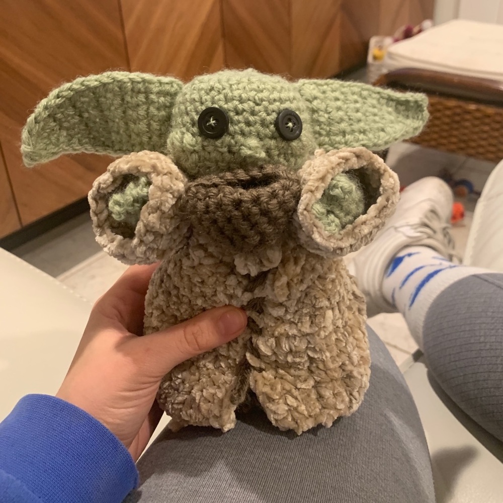 BABY YODA crochet plush